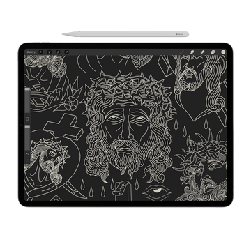 Procreate Tattoo Stamp | Jesus Christ