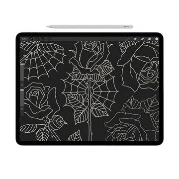 Procreate Tattoo Stamp | Gangster Roses