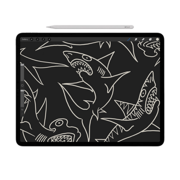Procreate Tattoo Stamp | Sharks