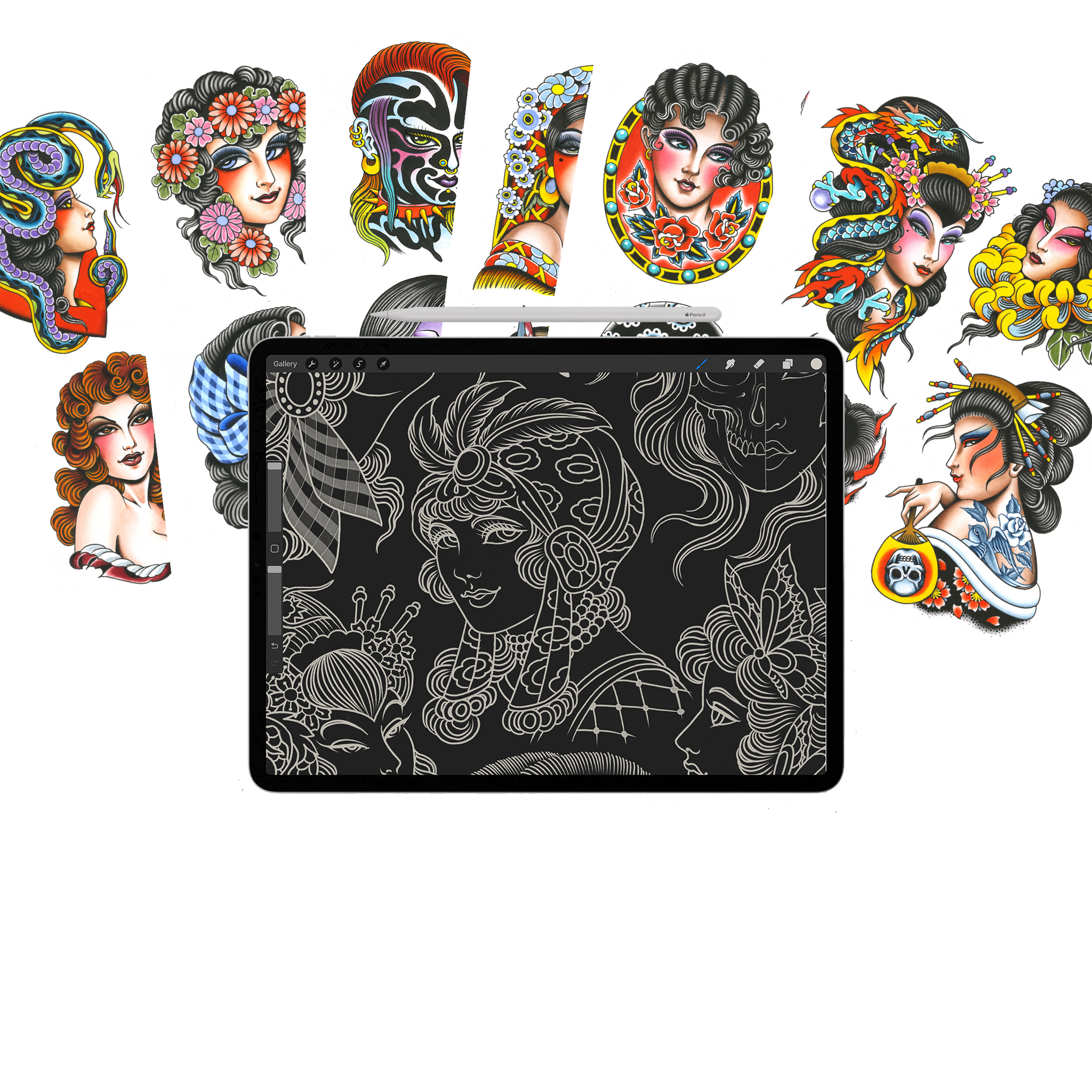 Procreate Tattoo Stamp | Girls