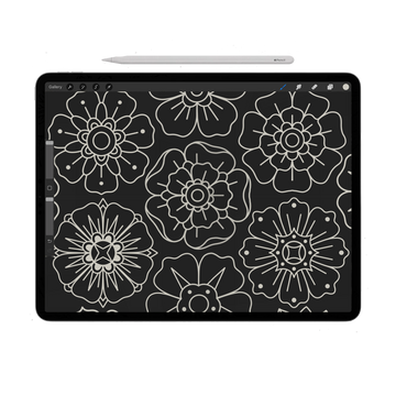 Procreate Tattoo Stamp | Pinwheels