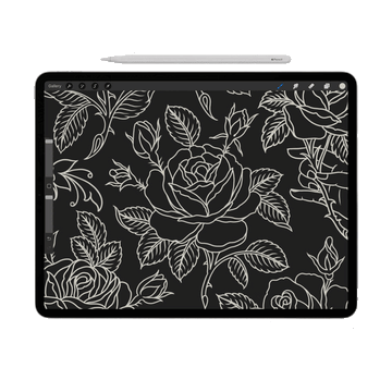 Procreate Tattoo Stamp | Roses