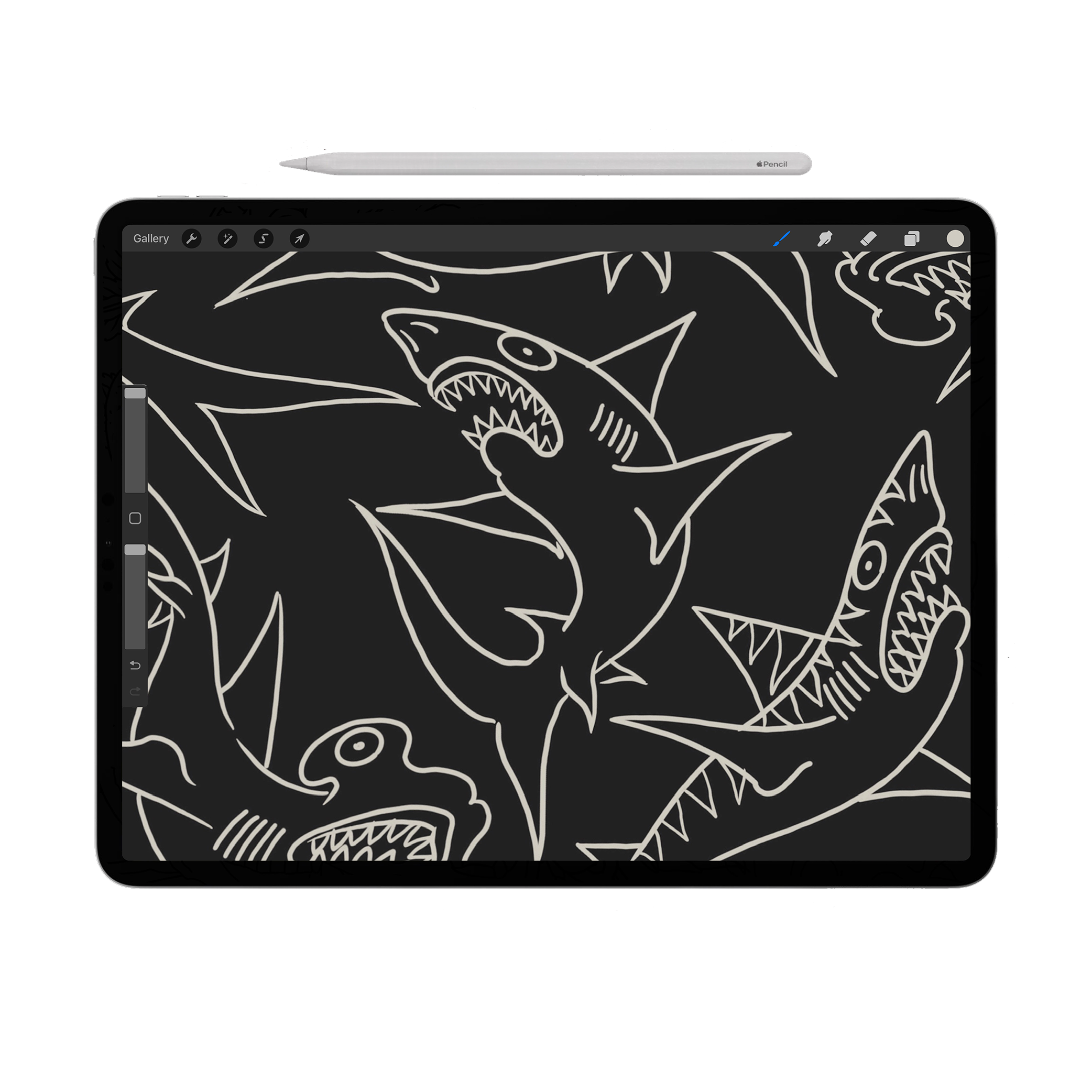 Procreate Tattoo Stamp | Sharks – Tattoo Dream